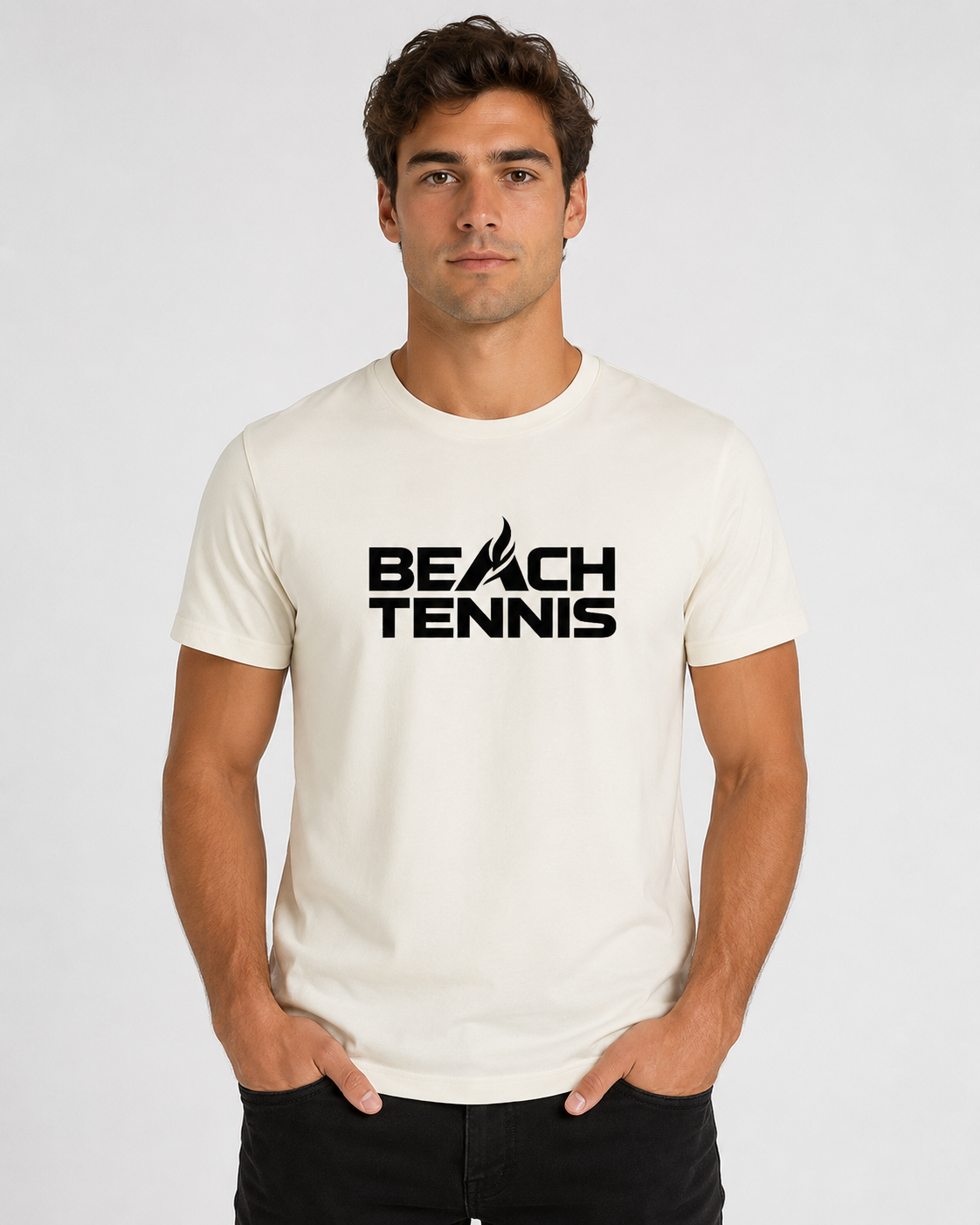 Tee shirt floqué Beach tennis